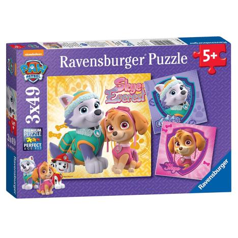 Paw Patrol Skye & Everest 3 x 49 pc Jigsaw Puzzles £6.99